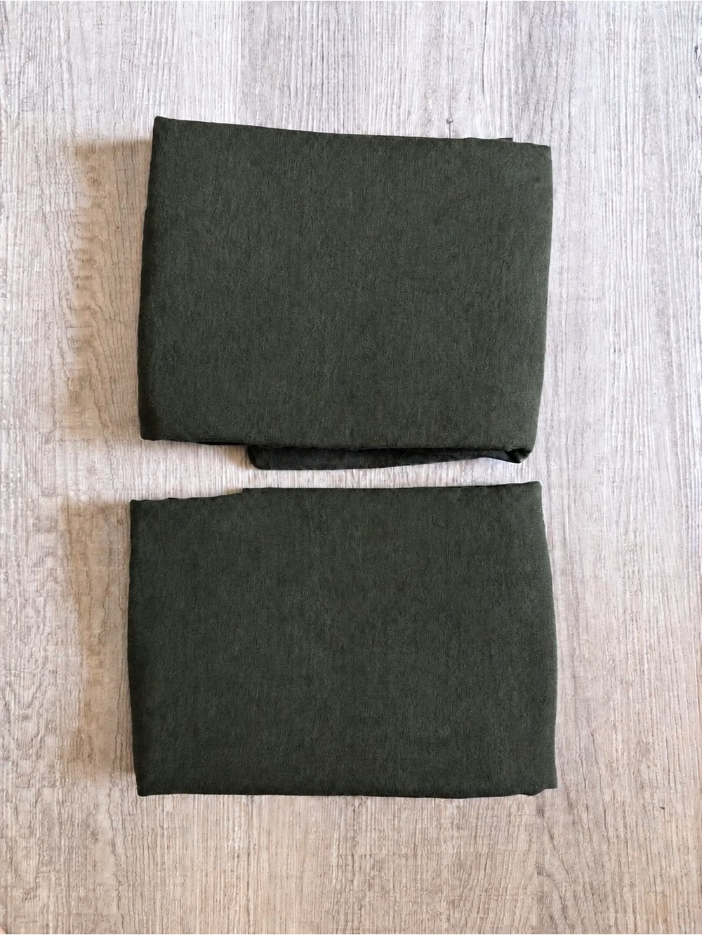 Quince Pine Green Linen Standard Pillowcase Shams Set of 2 - Home Bedding - Picture 2 of 4